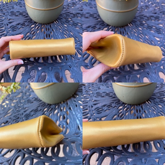 SOLD Chanel Gold Lambskin Timeless CC Cosmetic Pouch - Picture 8 of 11